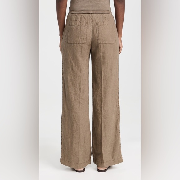 🤎 James Perse 100% Linen Wide Leg Pants – Size 4 NWT - Picture 2 of 6